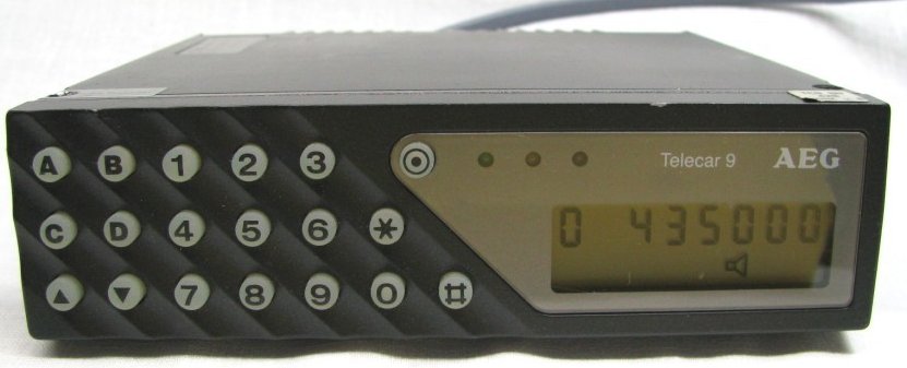 Front panel of the Telecar9 with DL1FAC's software