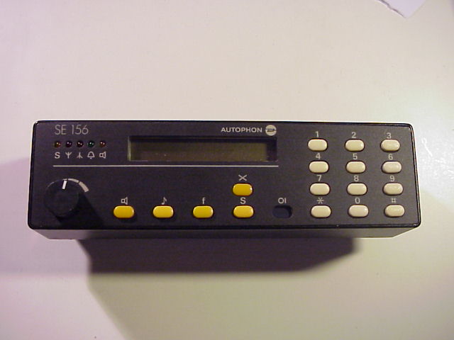 Front panel of the Autophon SE-156 transceiver